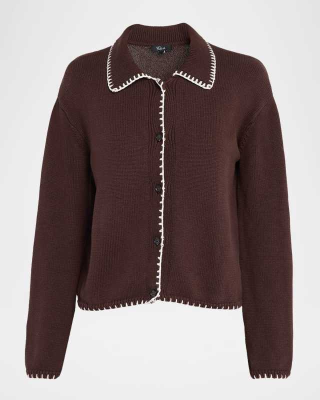Rayleen Contrast Stitch Cardigan